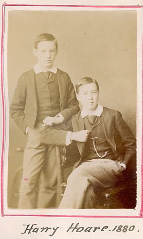 Most probably Percival Henry Hoare (1868-1888) and Henry Hoare (1866-1956)