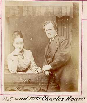 Charles Hoare (1844-1898) with his wife Katherine Patience Georgiana Hervey (1848-1915)