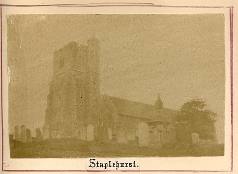 All Saints church, Staplehurst, Kent. About 1875-80