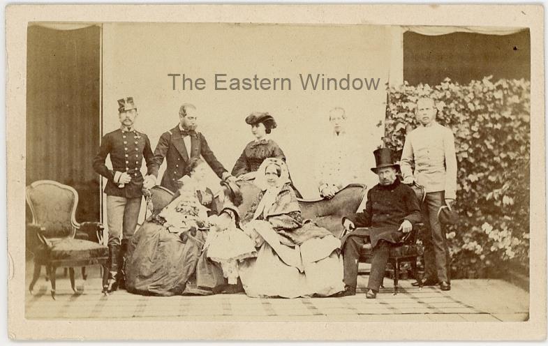 The Austrian Royal family with a.o. Empress Elisabeth, Archduke Rudolf