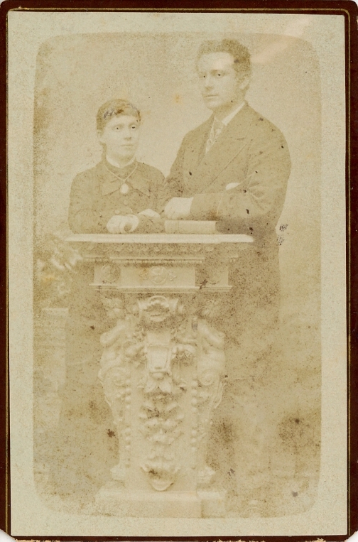 Hendrik Jan Jacob van Marle met zijn vrouw Emma Maria Gibbons